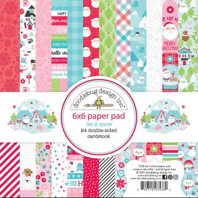 Doodlebug Let It Snow Designpapier - Paper Pad
